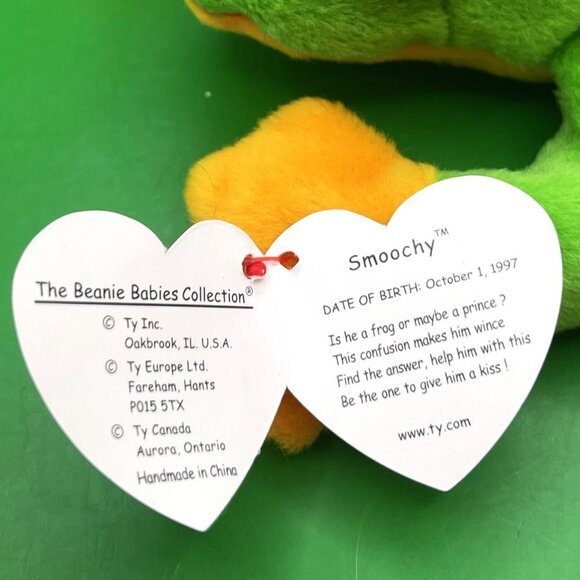 Ty Beanie Baby Lot 5 Piece Bundle Frog Seahorse Ostrich Stork Walrus Collection - Picture 15 of 16